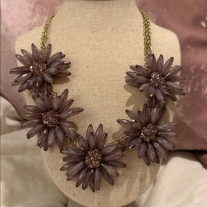 Francesca's Collections Purple Floral Necklace